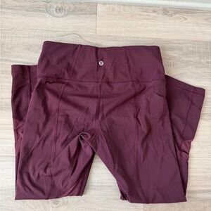 lululemon 25" leggings with pockets size 6
